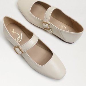 Sam Edelman Women's Mary Jane Leather Flats - Modern Ivory